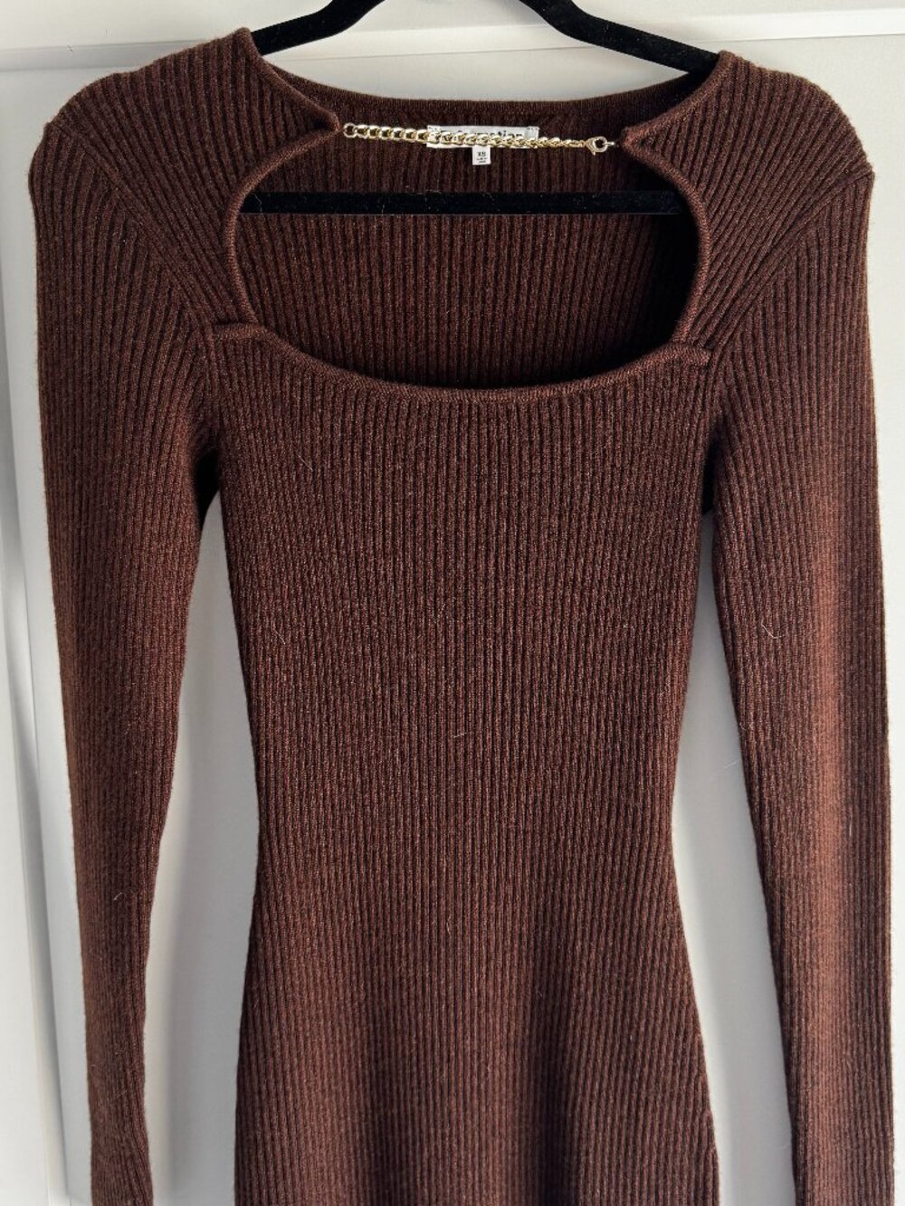 Reformation Nancy Cashmere Novelty Midi Dress